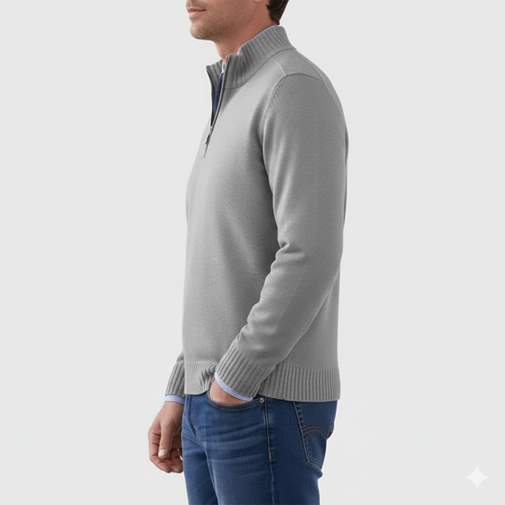 Callum Men’s Half-Zip Sweater – Soft Knit Pullover