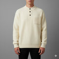 Darian Men’s Pullover Sweater – Thick Ribbed Knit Pullover