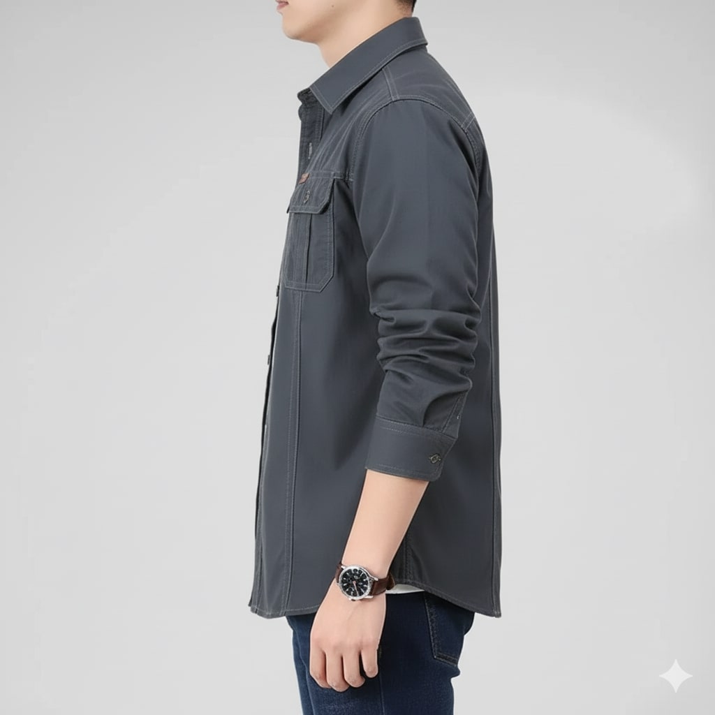 Ramiro Men’s Long Sleeve Shirt – Durable Cotton Shirt