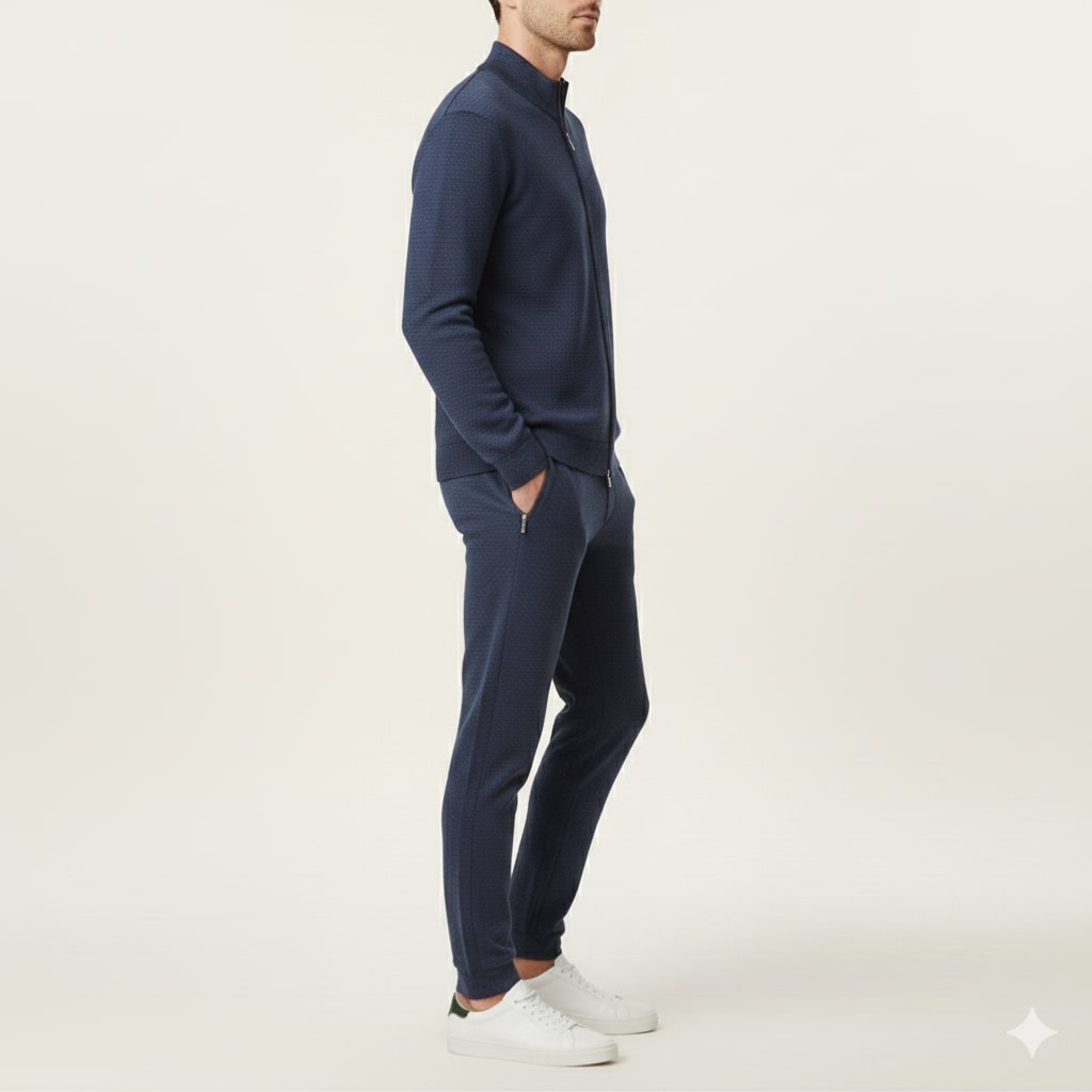 Camden Men’s Tracksuit – Soft Full-Zip Jacket & Tailored Lounge Pants