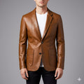 Oscar Men’s Leather Jacket – Smooth Leather with Cotton Lining