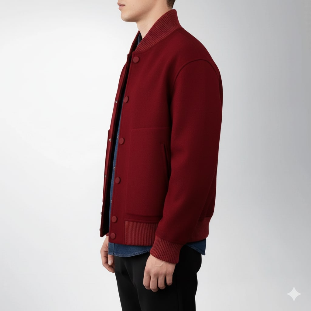 Dorian Men’s Wool Jacket – Lightweight Minimal Style