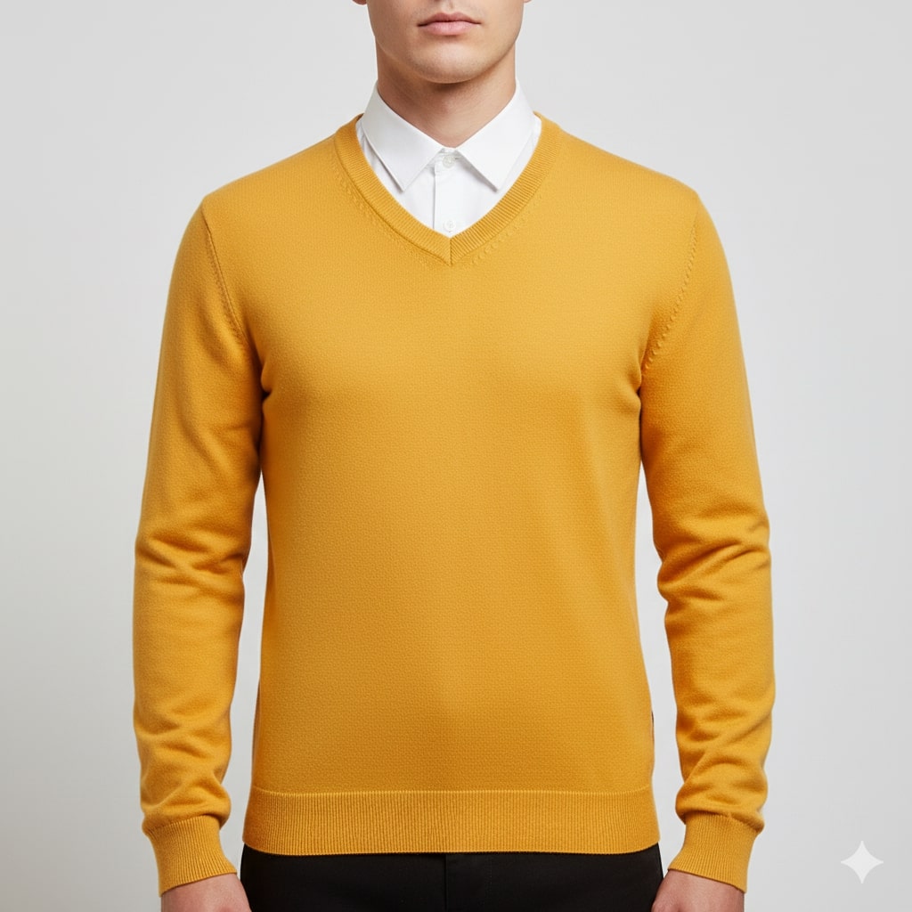 Victoriano Men’s Knit Sweater – Lightweight V-Neck Pullover