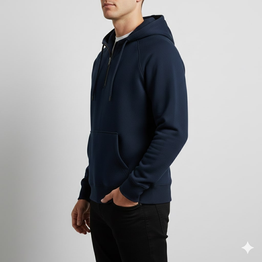 Soriano Men’s Hoodie Sweatshirt – Midweight Cotton Hooded Jacket