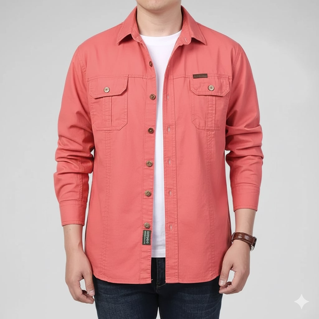 Ramiro Men’s Long Sleeve Shirt – Durable Cotton Shirt