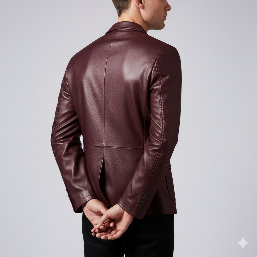Oscar Men’s Leather Jacket – Smooth Leather with Cotton Lining