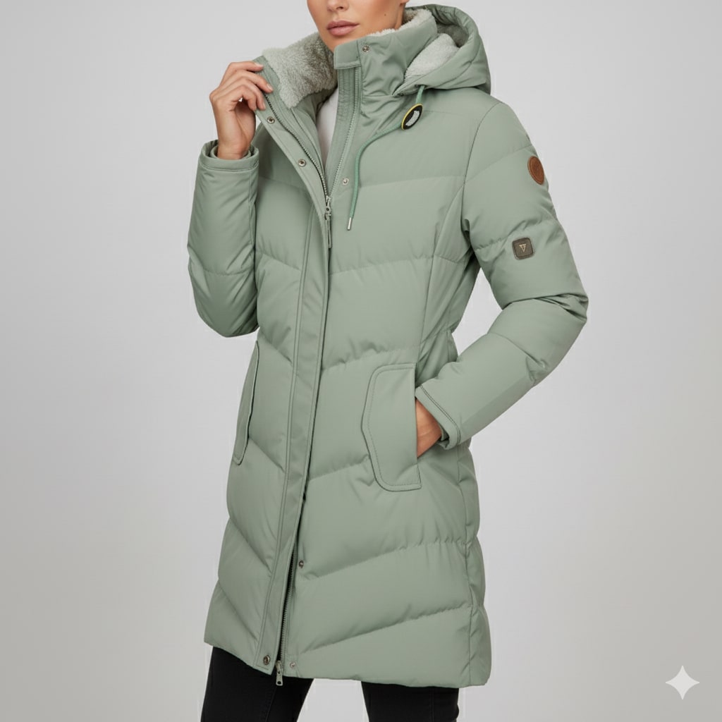 Sabrina Women’s Winter Coat – Long Hooded Winter Jacket with Plush Lining