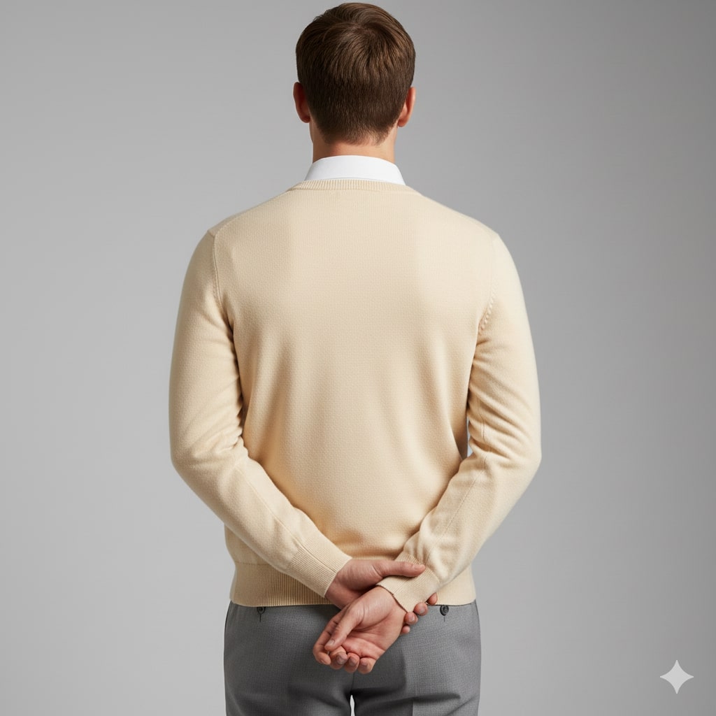 Victoriano Men’s Knit Sweater – Lightweight V-Neck Pullover