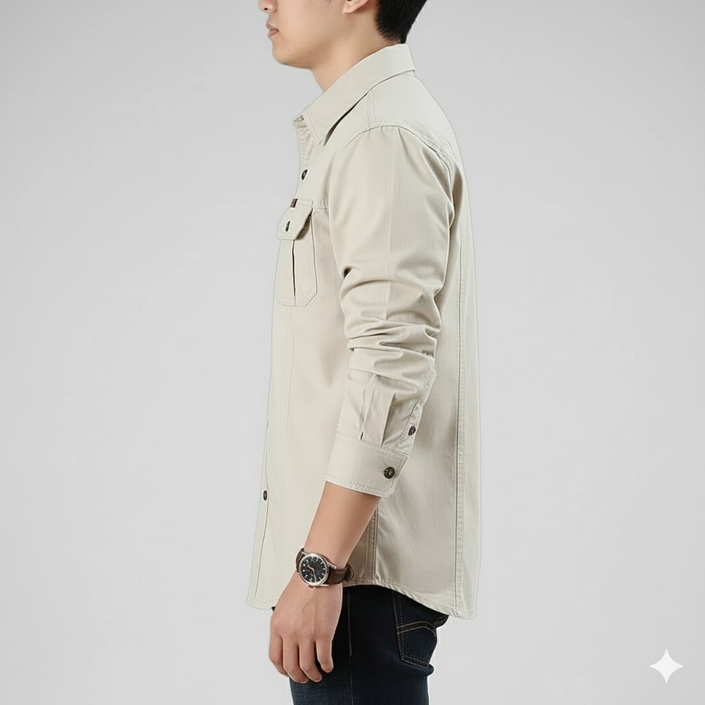 Ramiro Men’s Long Sleeve Shirt – Durable Cotton Shirt