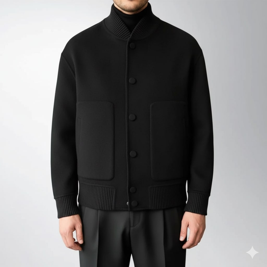 Dorian Men’s Wool Jacket – Lightweight Minimal Style