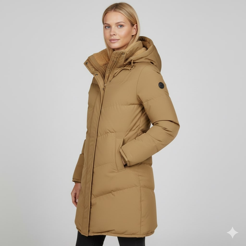 Sabrina Women’s Winter Coat – Long Hooded Winter Jacket with Plush Lining