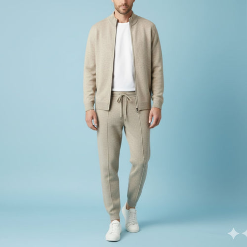 Camden Men’s Tracksuit – Soft Full-Zip Jacket & Tailored Lounge Pants