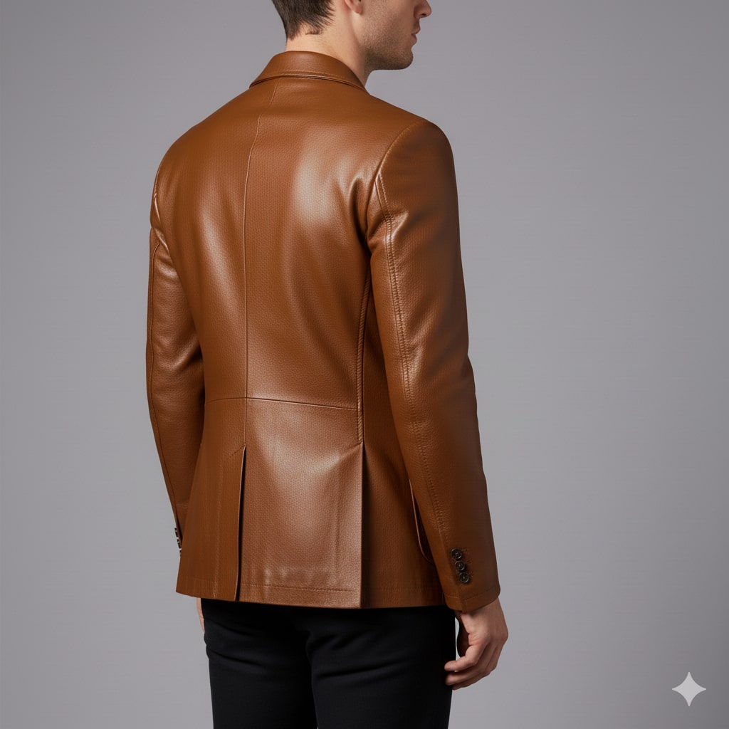 Oscar Men’s Leather Jacket – Smooth Leather with Cotton Lining