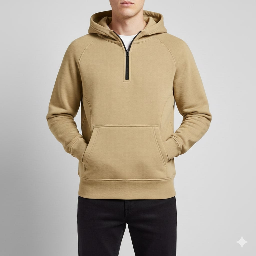 Soriano Men’s Hoodie Sweatshirt – Midweight Cotton Hooded Jacket