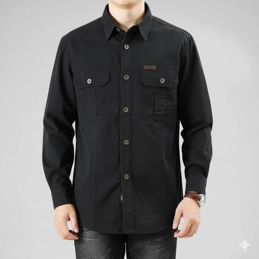 Ramiro Men’s Long Sleeve Shirt – Durable Cotton Shirt