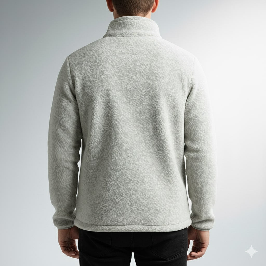 Kevin Men's Fleece Jacket – Soft Insulating Lightweight Jacket with Stand Collar