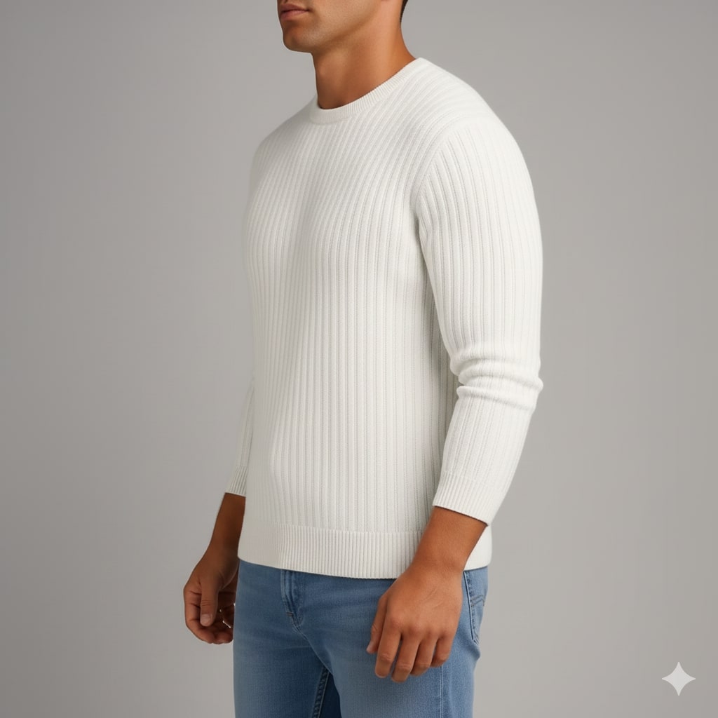 Marco Men’s Merino Wool Sweater – Soft Warm Knit Pullover