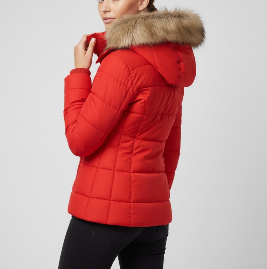 Katrina Women’s Winter Jacket – Insulated Zip-Up Hooded Jacket