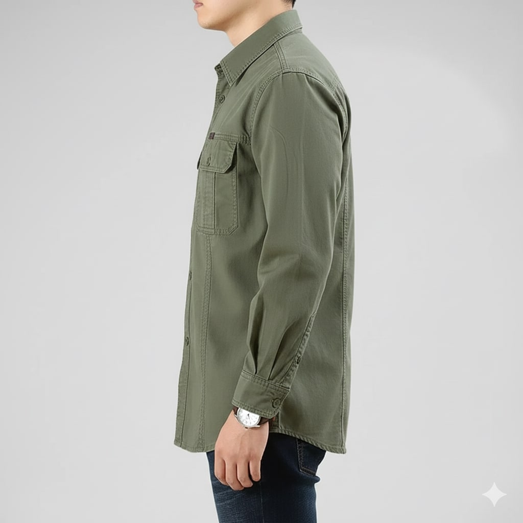 Ramiro Men’s Long Sleeve Shirt – Durable Cotton Shirt