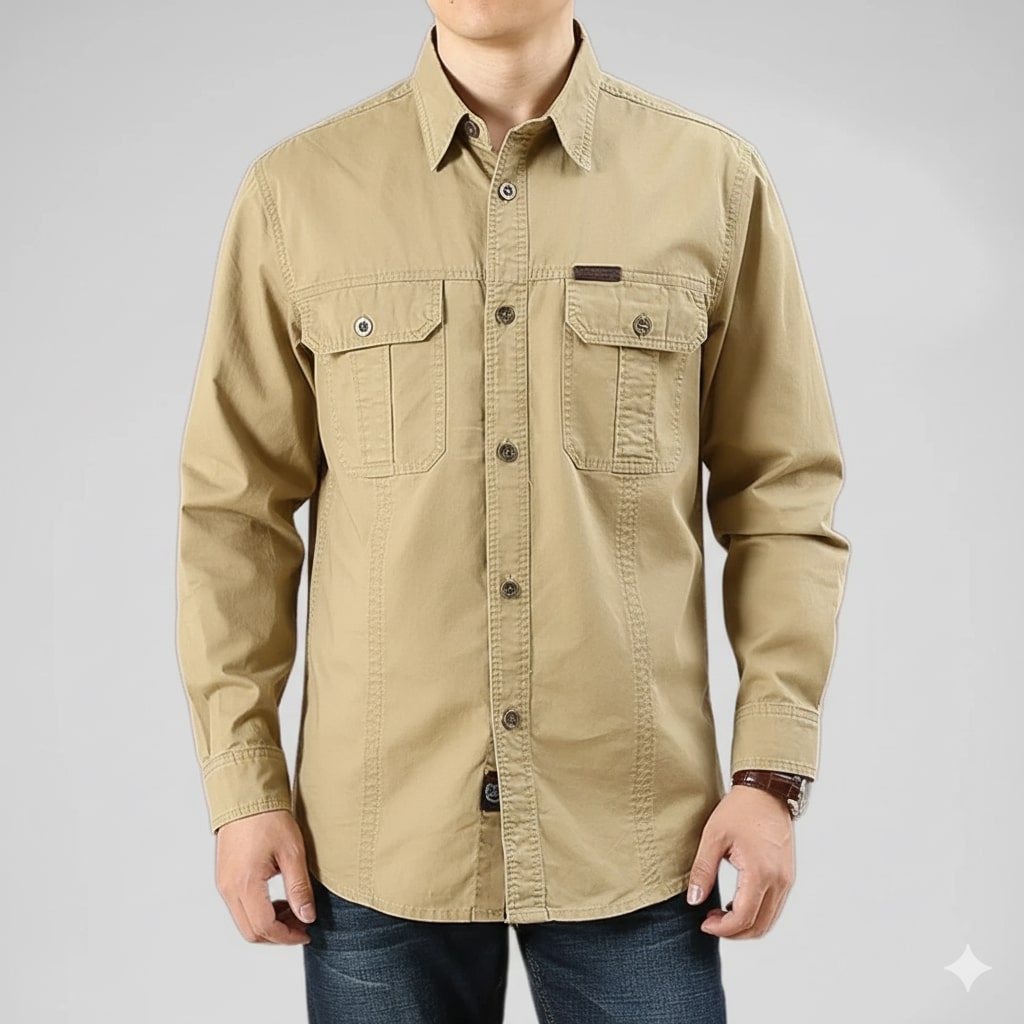 Ramiro Men’s Long Sleeve Shirt – Durable Cotton Shirt