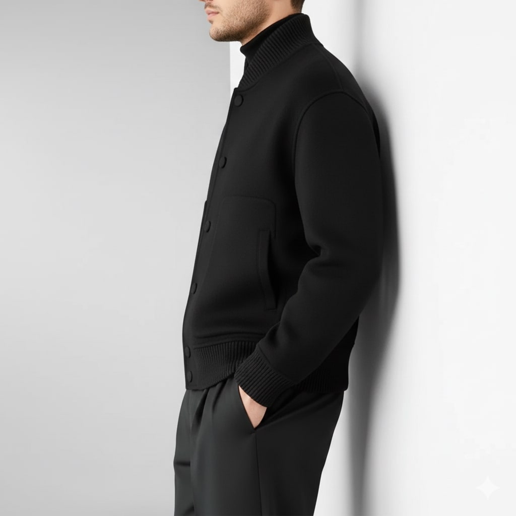 Dorian Men’s Wool Jacket – Lightweight Minimal Style