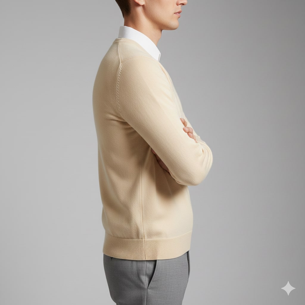 Victoriano Men’s Knit Sweater – Lightweight V-Neck Pullover