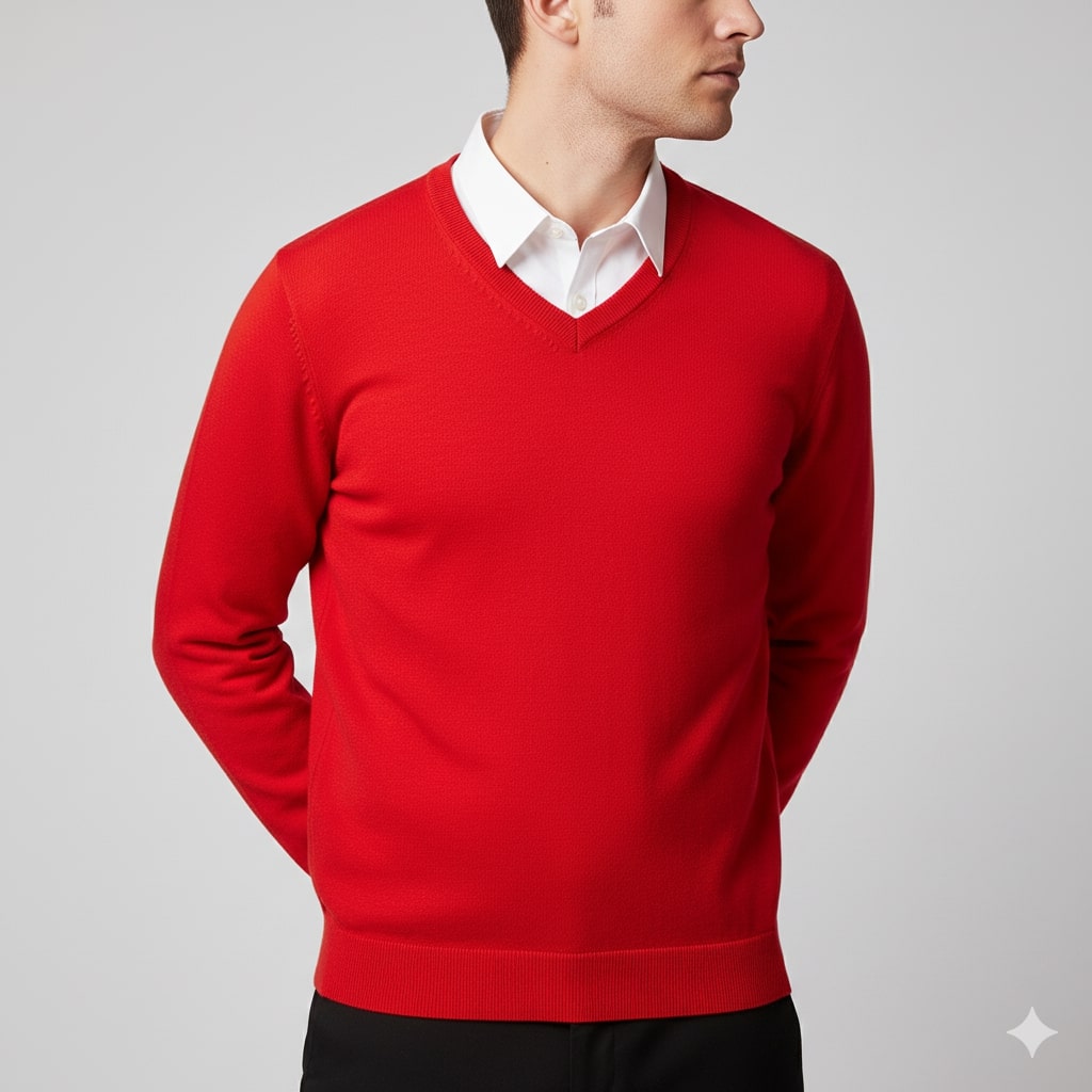 Victoriano Men’s Knit Sweater – Lightweight V-Neck Pullover
