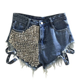 Gusaino Women's Denim Shorts – Premium Fabric with Flattering Fit for All Occasions 0