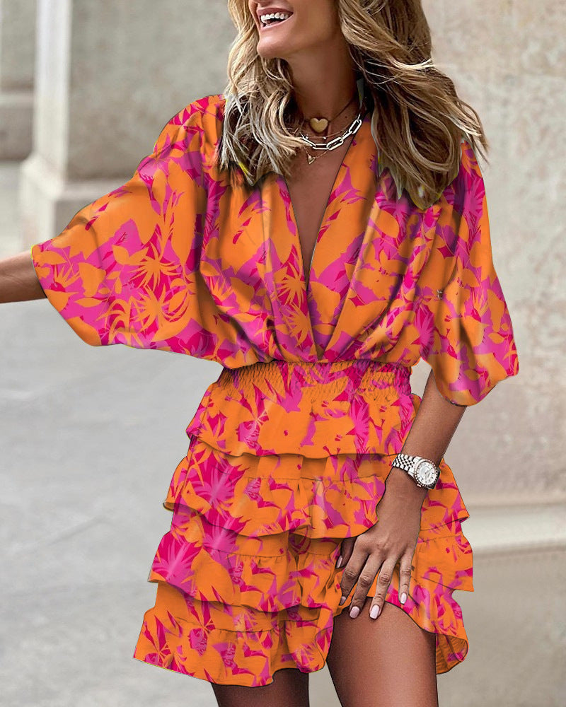 Venice Tropical Printed Sundress