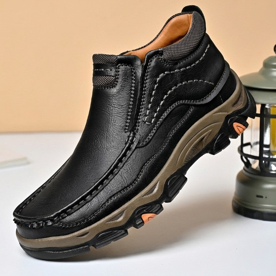 Anthony Men’s Leather Shoes – Rugged Slip-On Shoes