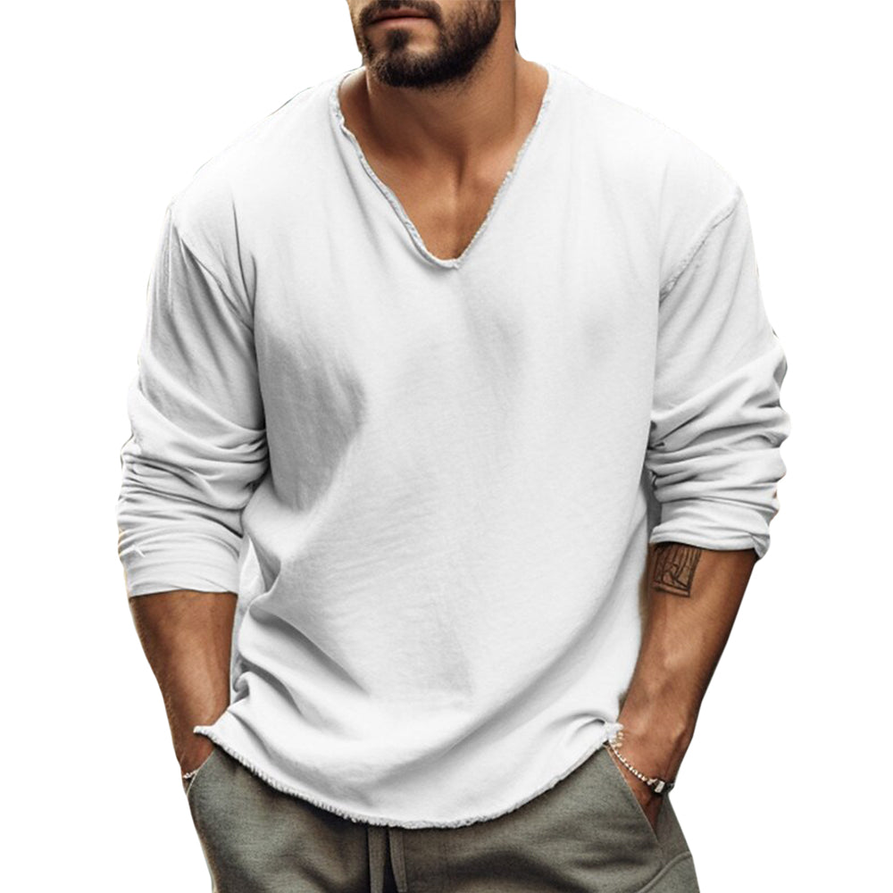 Hudson Men's Dress Shirt – Luxuriously Soft Fabric with Unique Neckline 0