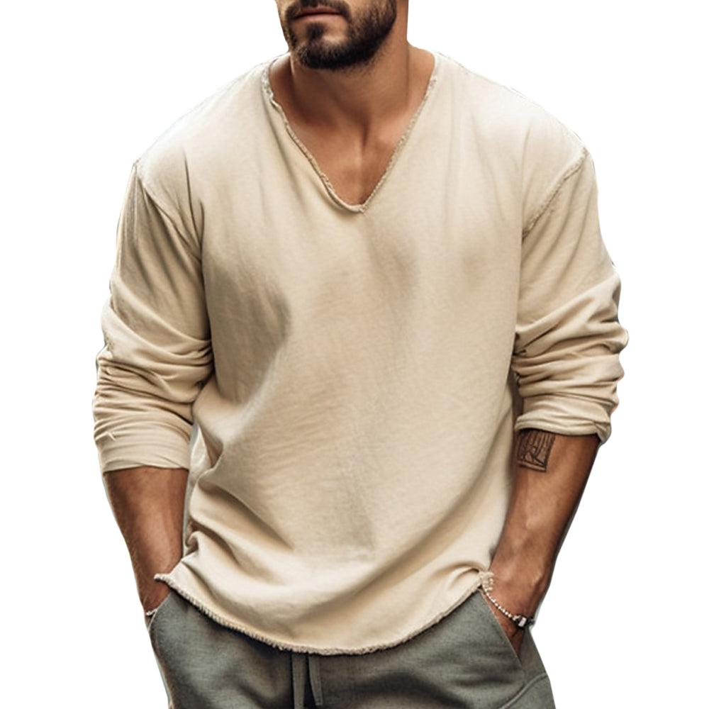 Hudson Men's Dress Shirt – Luxuriously Soft Fabric with Unique Neckline 2