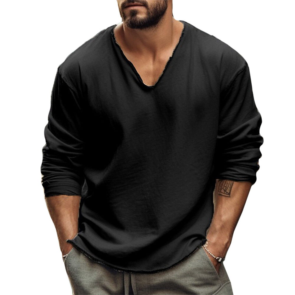 Hudson Men's Dress Shirt – Luxuriously Soft Fabric with Unique Neckline 4