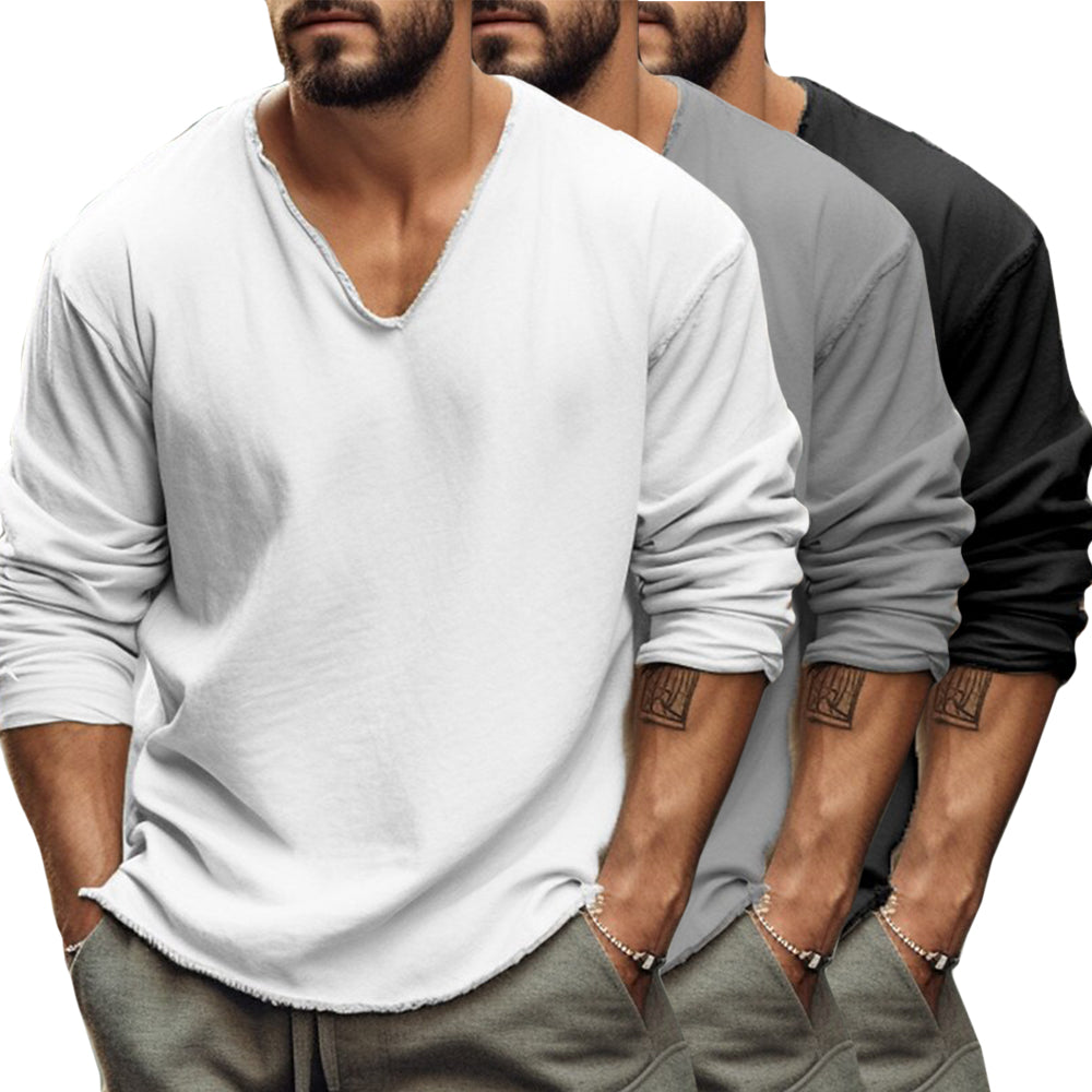 Hudson Men's Dress Shirt – Luxuriously Soft Fabric with Unique Neckline 5