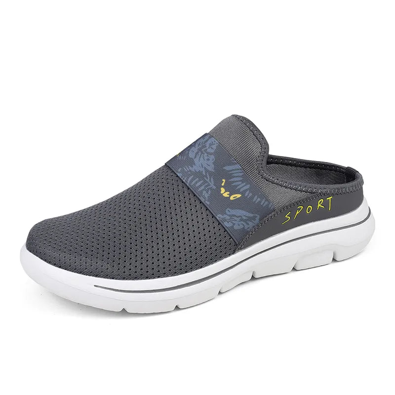 Giuseppe Breathable Mesh Half Shoes – Cushioned Comfort Non-Slip Sandal