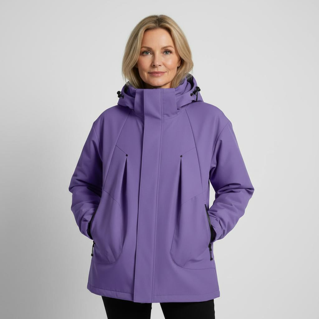 Danna Women’s Windbreaker Jacket – Lightweight Hooded with Water & Wind Resistance