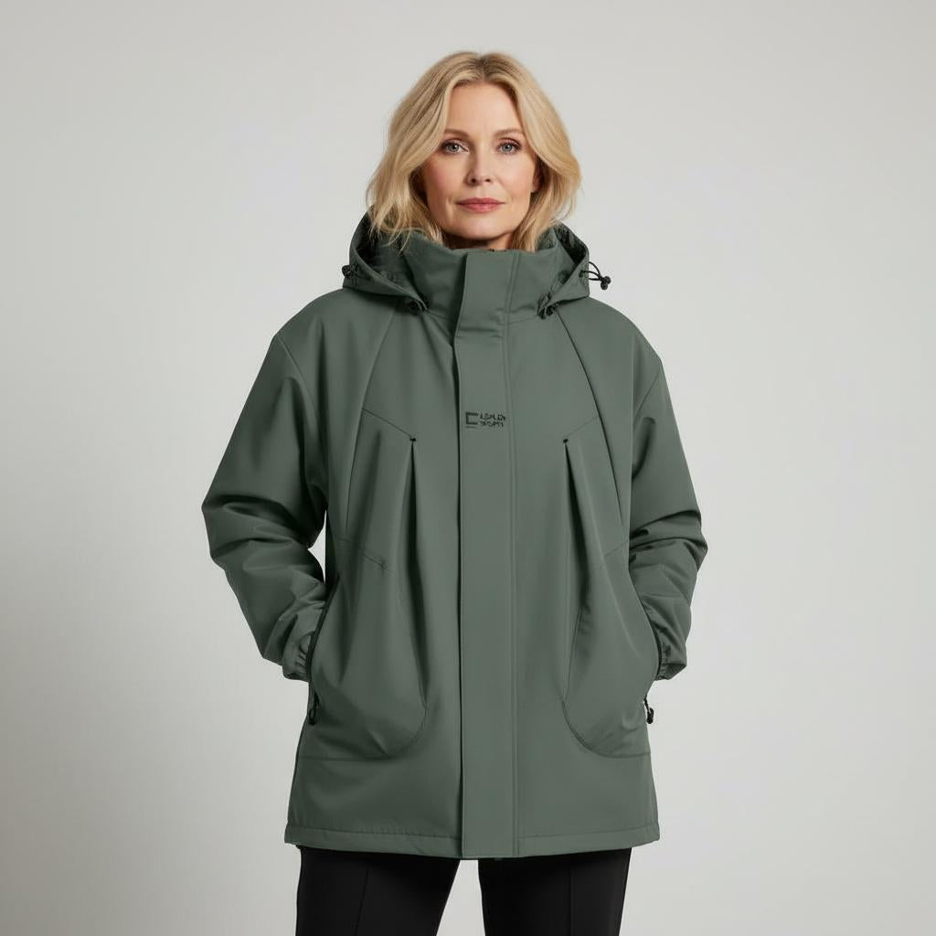 Danna Women’s Windbreaker Jacket – Lightweight Hooded with Water & Wind Resistance