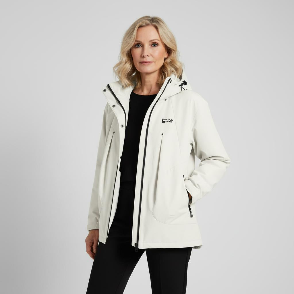 Danna Women’s Windbreaker Jacket – Lightweight Hooded with Water & Wind Resistance