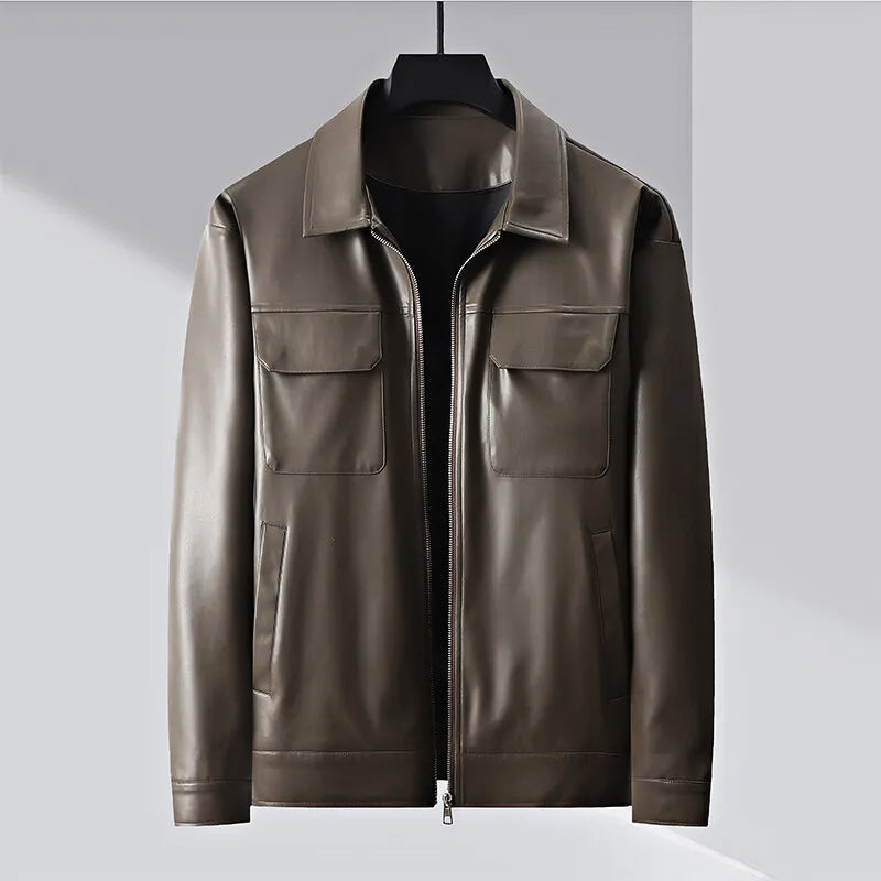 Fabian Leather Casual Jacket – Versatile Casual Layering Piece