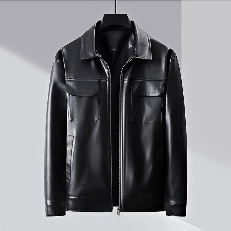 Fabian Leather Casual Jacket – Versatile Casual Layering Piece