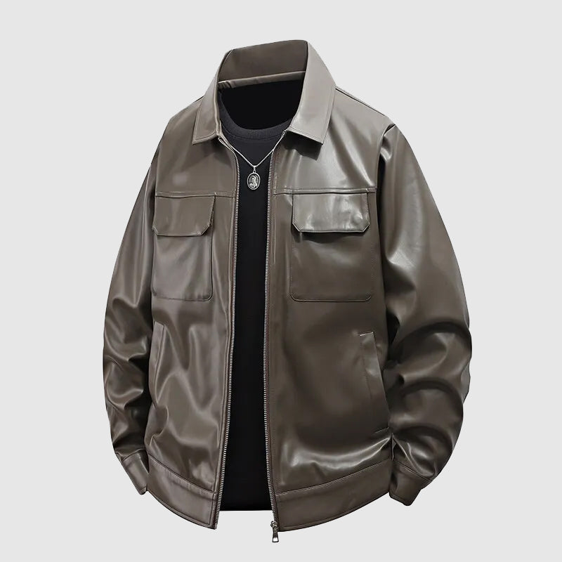Fabian Leather Casual Jacket – Versatile Casual Layering Piece