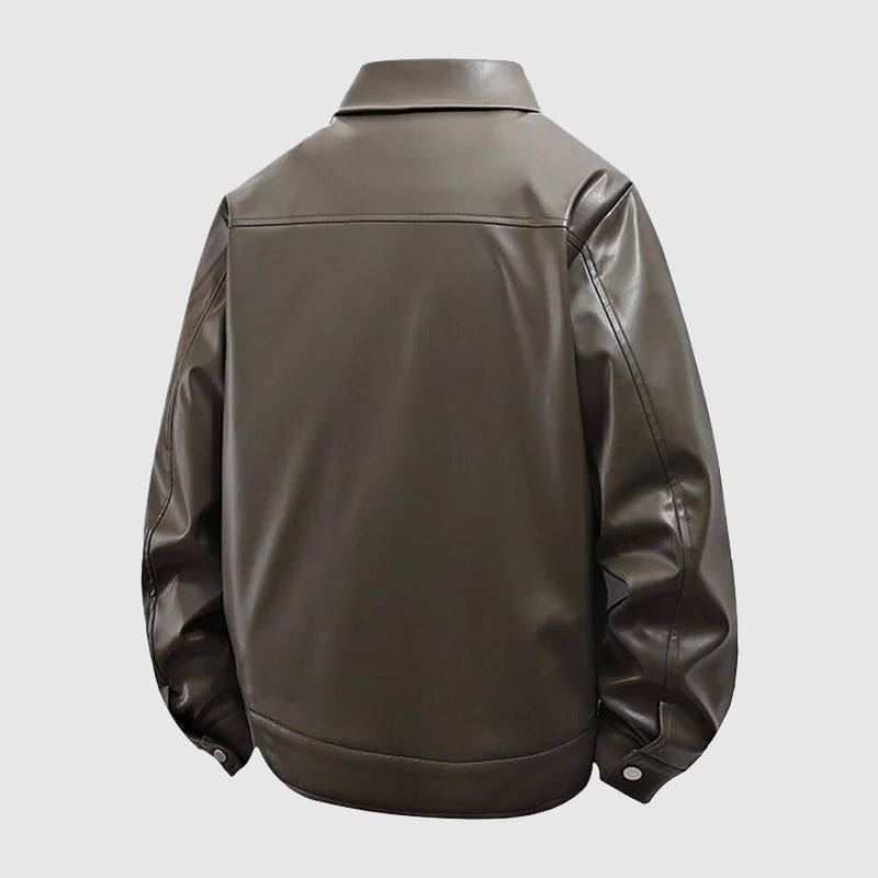 Fabian Leather Casual Jacket – Versatile Casual Layering Piece