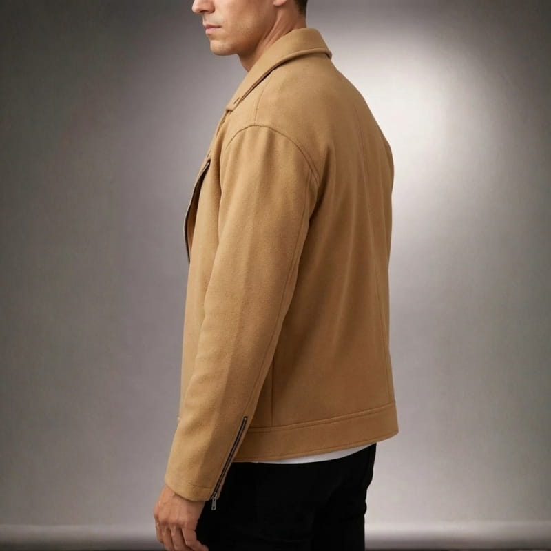 Alfie Men’s Wool Biker Jacket