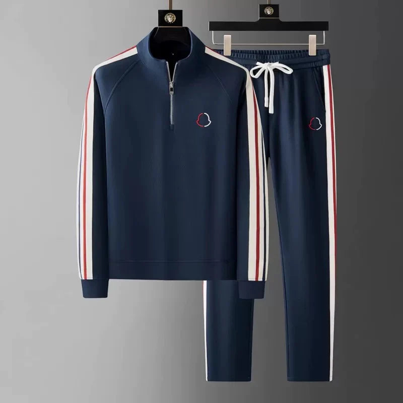 Jalen Quarter-Zip Tracksuit – Lightweight Stretch Set for Refined Street Comfort