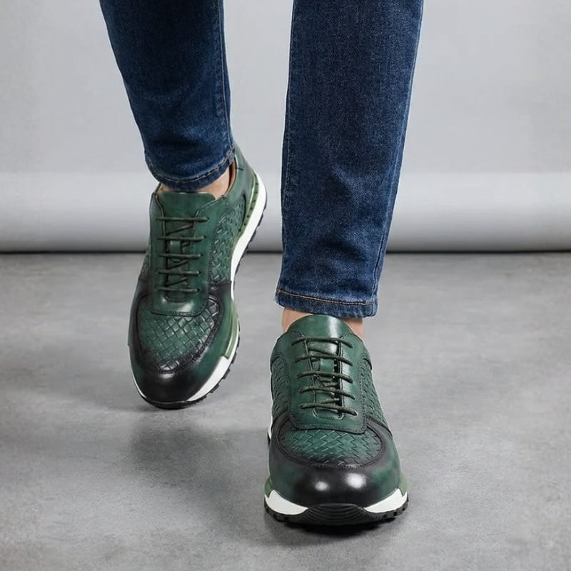 Cesare Firenze Leather Trainers