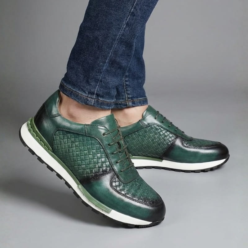 Cesare Firenze Leather Trainers