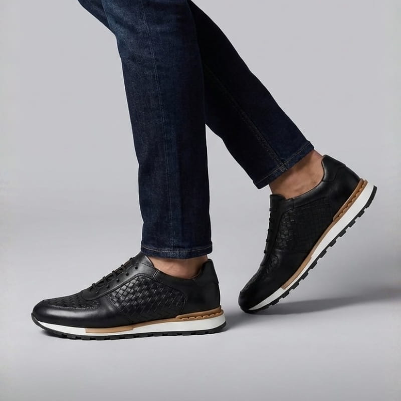 Cesare Firenze Leather Trainers