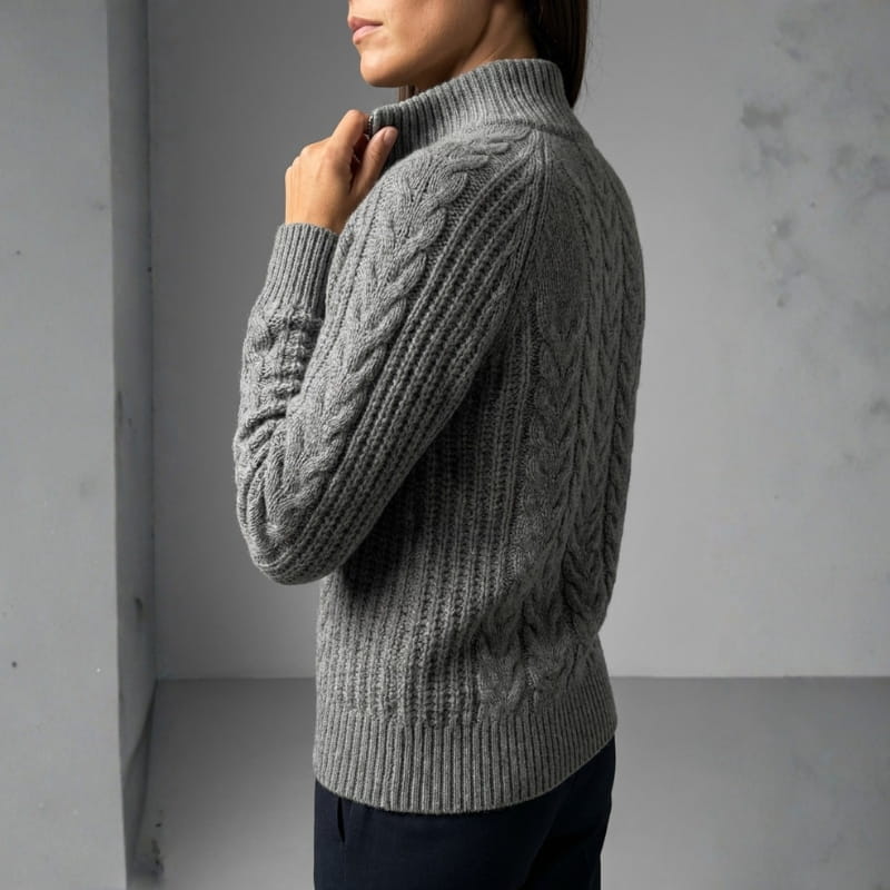 Sienna Women’s Wool Zip Knit Cardigan