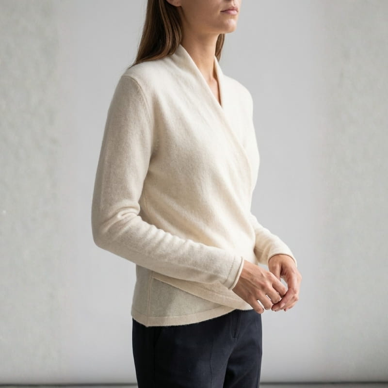 Jasmine Women’s Cross-Wrap Knit Sweater