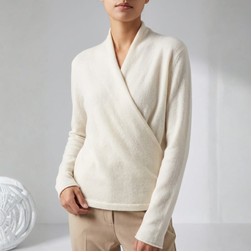 Jasmine Women’s Cross-Wrap Knit Sweater